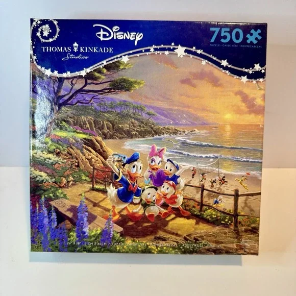 Disney Donald And Daisy Duck 750‎ Piece Puzzle - Thomas Kinkade 