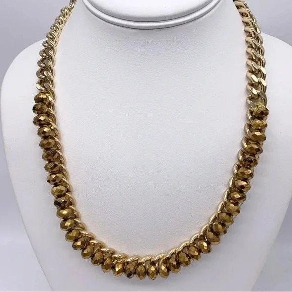 Juicy Couture Gold Jeweled Chain Necklace
