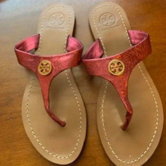 Tory Burch Cameron Metallic Pink