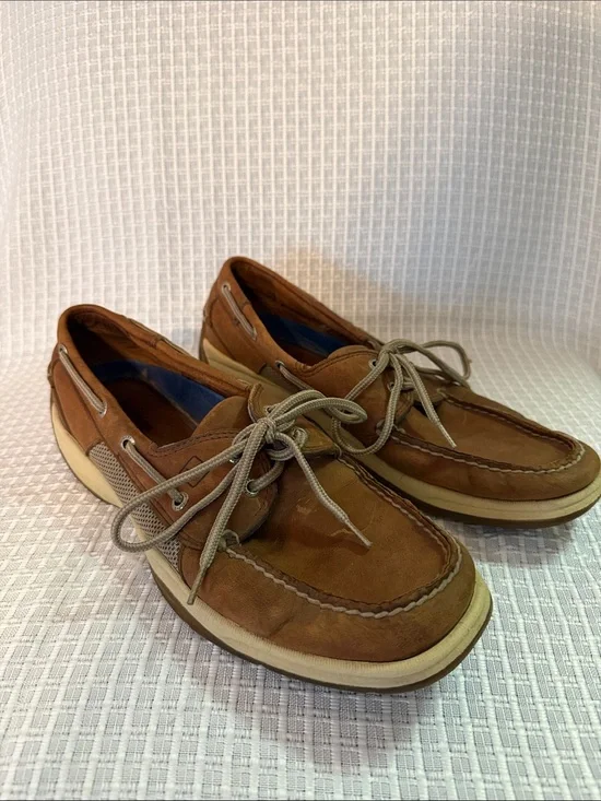 Sperry Tan/Brown Leather Classic Boat Shoes