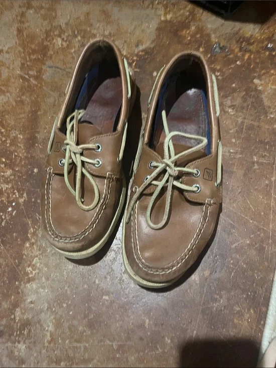 Sperry Tan/Brown Leather Classic Boat Shoes