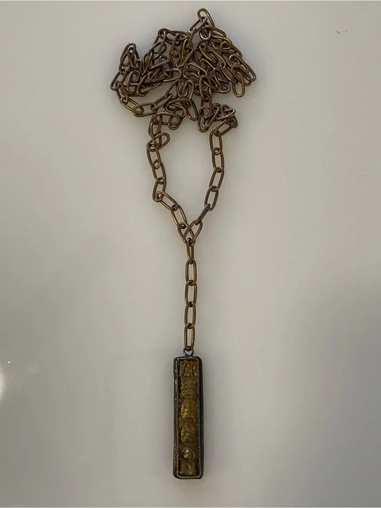 Vintage Bronze Buddha Necklace