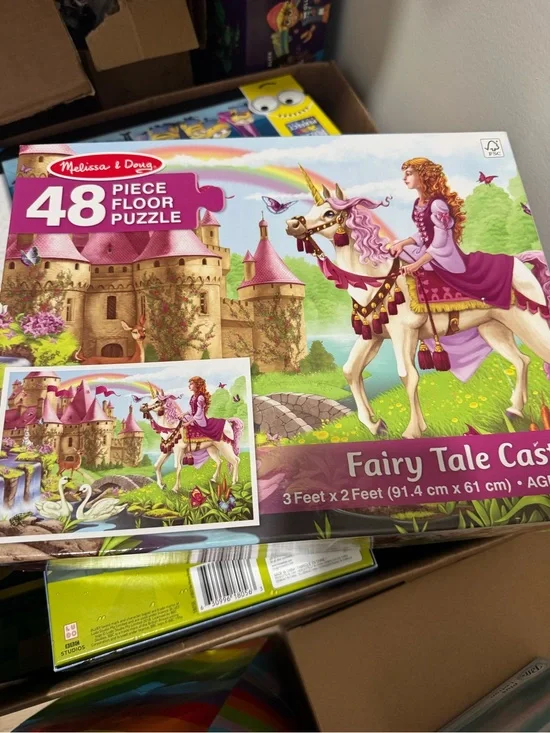 Melissa & Doug Fairy Tale Castle Puzzle with Unicorn