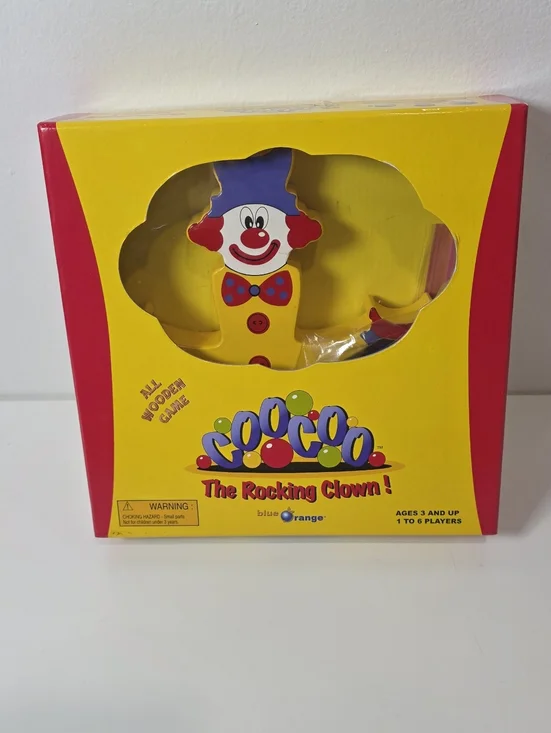 2005 Wooden Rocking Clown Balancing Game