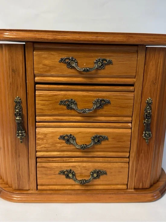 MELE & CO Wood Finish Jewelry Organizer Chest