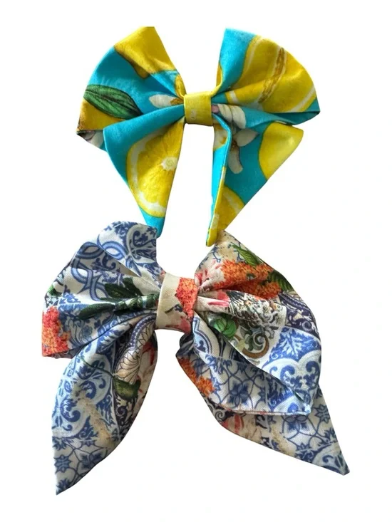 Handmade girls hair-bows with clips