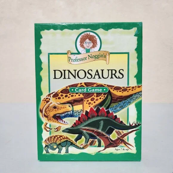 Professor Noggin's Dinosaurs Card Game Fun and Educational Family Trivia Game