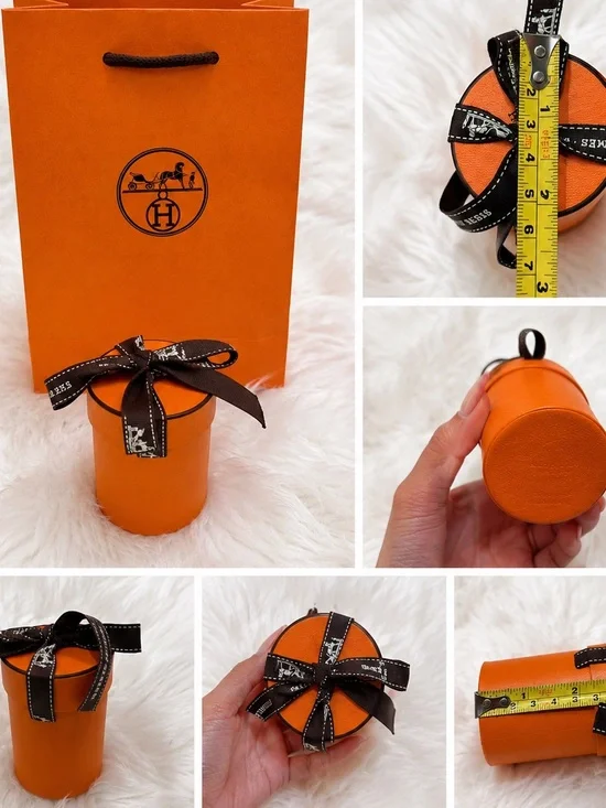 Hermes Twilly Boxes Orange with Ribbon x 3 Three