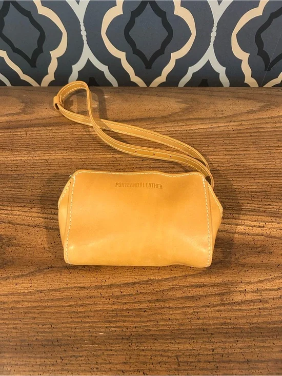 Portland Leather sunflower Yellow Leather crossbody belt bag
