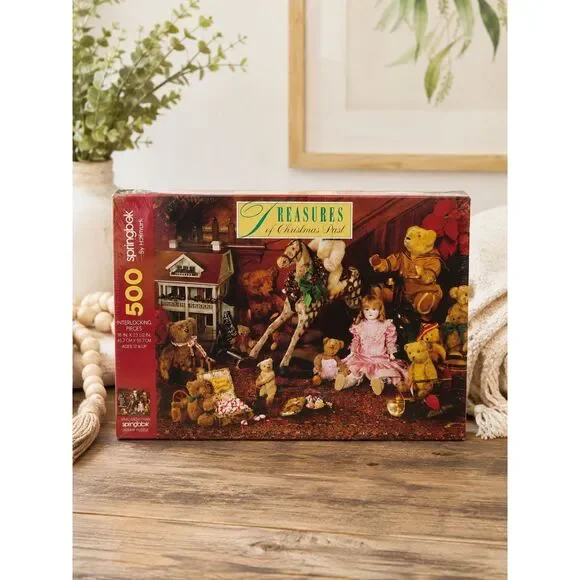 Hallmark Springbok Treasures of Christmas Past 500 Piece Jigsaw Puzzle Sealed
