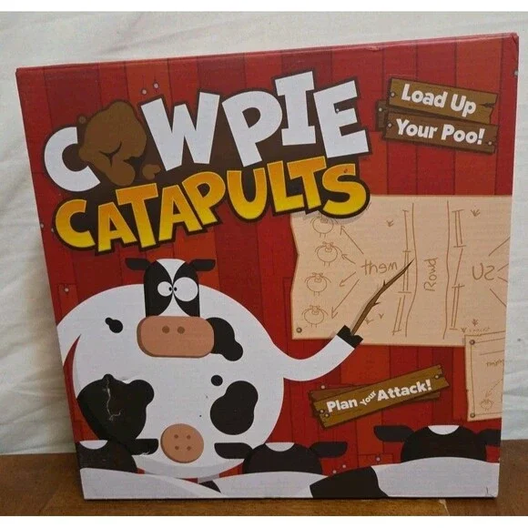 Cowpie Catapults Poo Flippin, Cow Tippin, Battle of the Barnyard 2 player