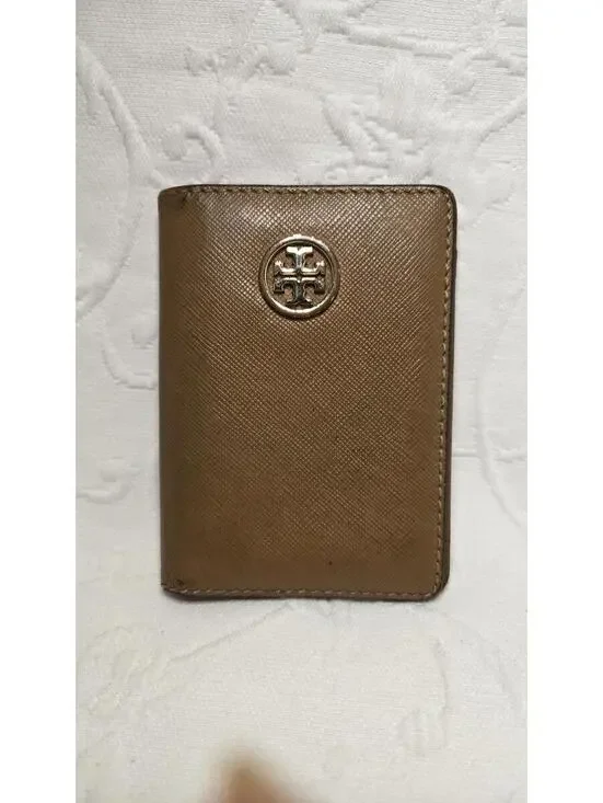 Tory Burch Brown Leather Bifold ID Wallet