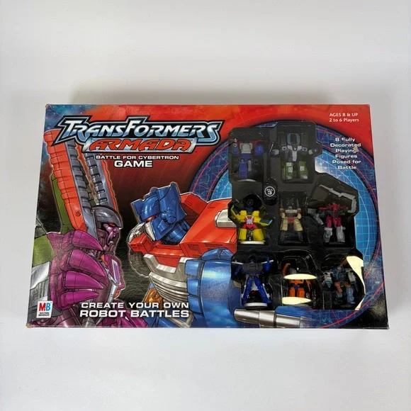 Transformers Armada Battle For‎ Cybertron Near Complete Game Milton Bradley 2003