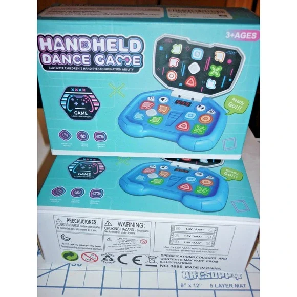 2x NEW Handheld Dance Game 4 Mode,999 Level Sensory Toy‎ Fast Puzzle Game ADHD