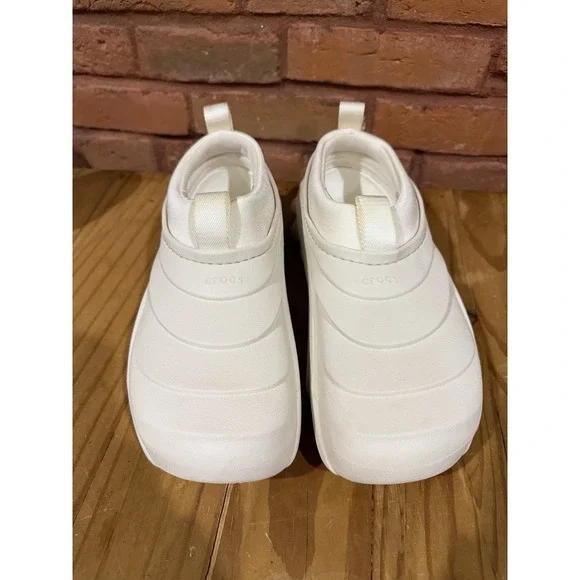 Crocs Men's 8 Women's 10 Ivory Echo Storm Tundra Shoes 209414-0HR Water Boating