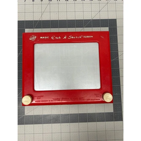 Vintage Etch A Sketch Red Magic Screen #505 Ohio Art Retro Toy Works