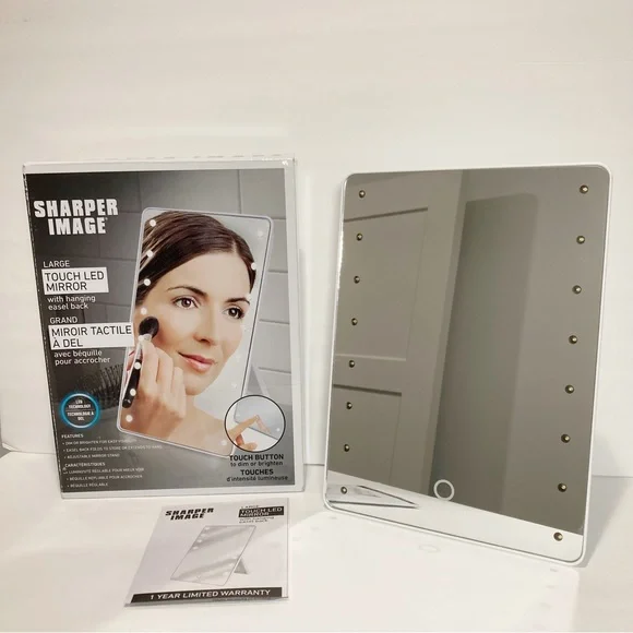 Sharper Image Touch LED Mirror Dimming NEW