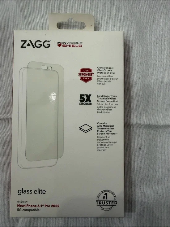InvisibleShield Glass Elite Screen Protector for iPhone 14 Pro 2022 - Clear