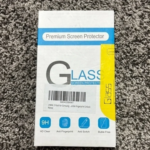LYWHL 3 Pack for Samsung Galaxy S24 Tempered Glass Screen Protector with Easy