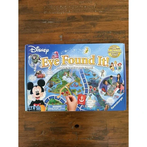 Disney Eye Found It Hidden Picture Game Ravensburger Game Board  6-Foot Complete