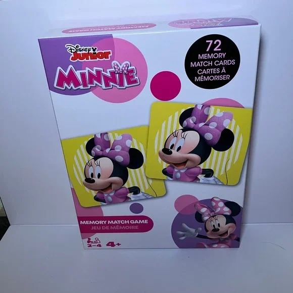 Disney Junior Minnie Mouse Memory Match Game 72 Cards Ages 4+