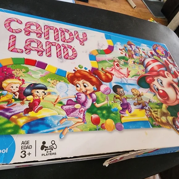 2005 Candy Land Color Matching Board Game Preschool Ages 3+ MB