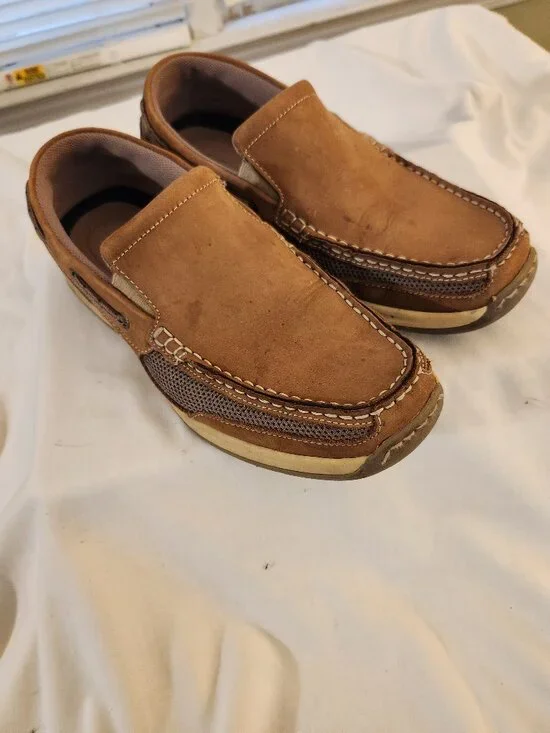 Men's  Thom McAn Tan Boat/ Loafers Slip-Ons- size 10.5