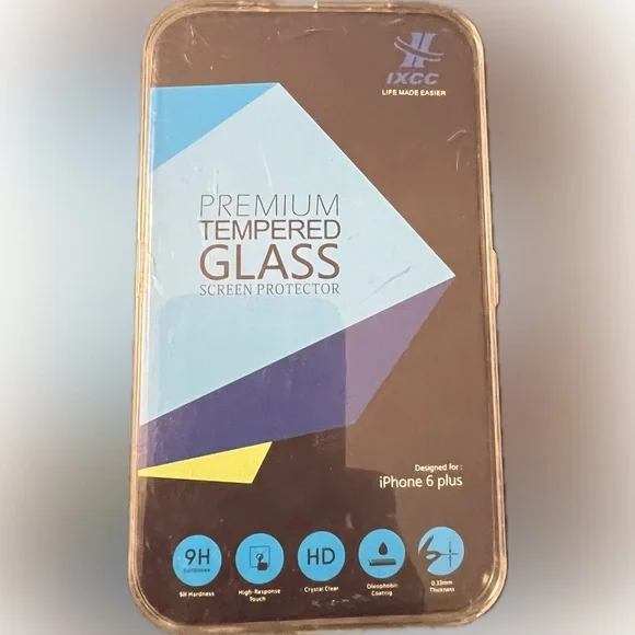 🍄 New Premium Tempered Glass Screen Protector For iPhone 6 Plus 6S Plus 2 PK