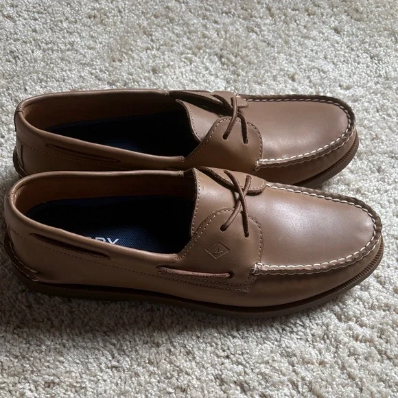 Men's Sperry Top Sider Brown Leather Boat Shoes
