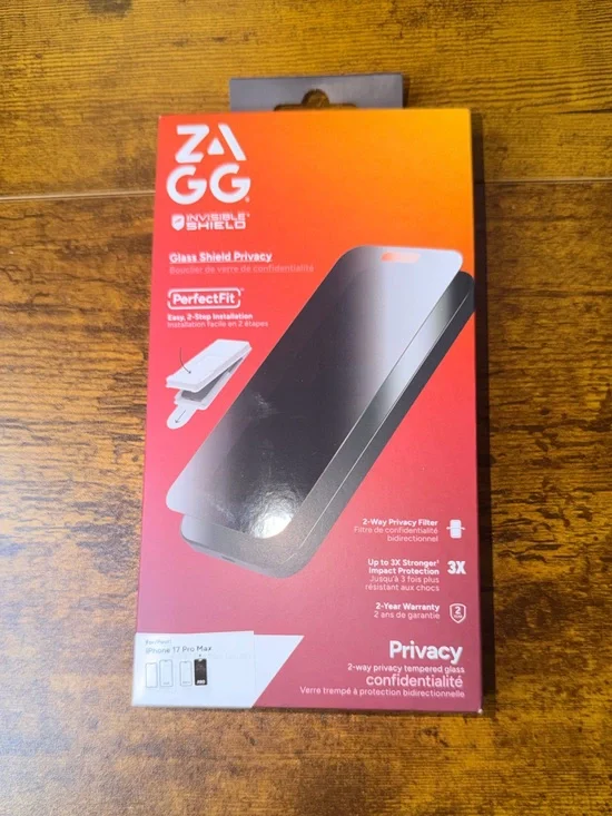 InvisibleShield Privacy Glass Screen Protector for iPhone 17 Pro Max