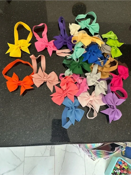 Lots of Baby Girl Headbands Newborn Infant Toddler Bow Hair Bands Set