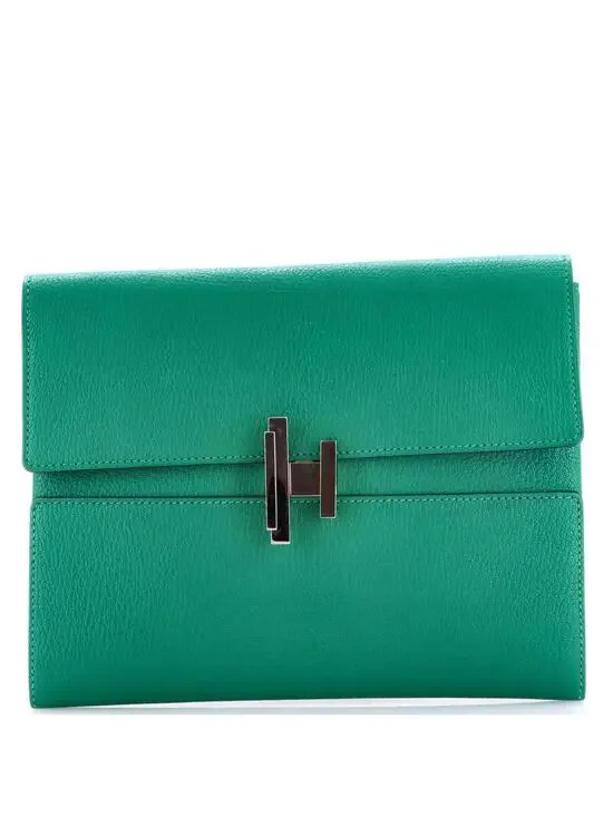 Hermes Cinhetic Clutch Chevre Mysore #295227H23B