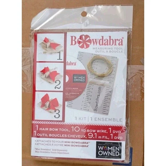NEW Old Stock Mini Bowdabra Measuring Tool w/10yd Bow Wire + DVD E-Book