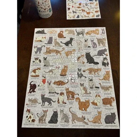 Ridley's The Cat Lovers 1000 Piece Jigsaw Puzzle Complete with instructions