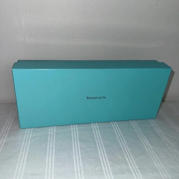 Tiffany & Co Authentic Signature Blue Rectangular Jewelry Gift Box 9.5x4x2