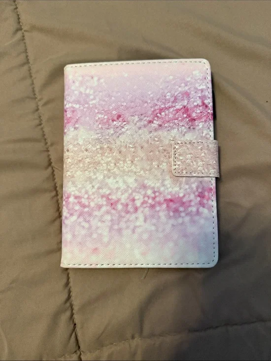 Kindle Paperwhite Pink Ombre Glitter Cover
