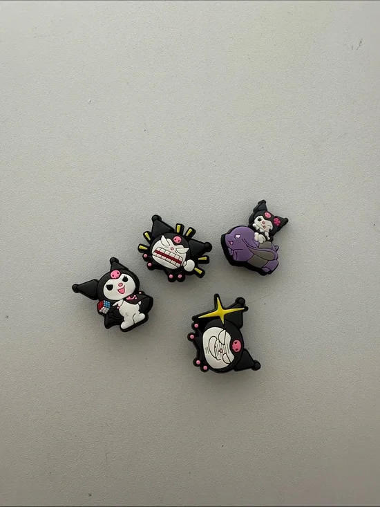 Sanrio Kuromi Black Pink Purple Charms Set of 4