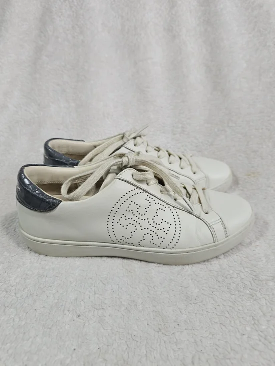 Tory Burch White Logo Sneakers Shoes size 7.5