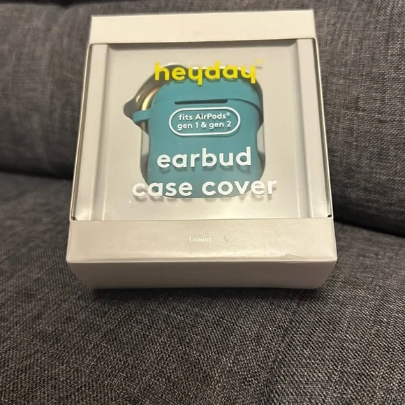 Heyday, Bright Teal, Earbud Case Cover