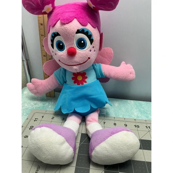 Sesame Street Abby‎ Cadabby Pink Fairy Plush Stuffed Animal Toy 15 Inch