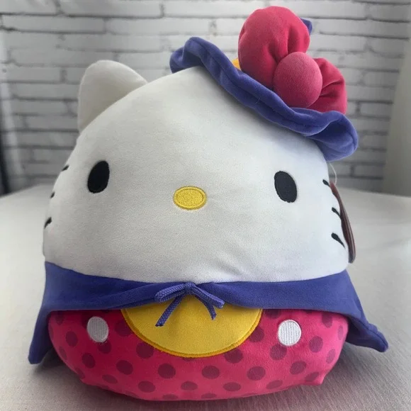 Hello Kitty Squishmallow 12 In Halloween Witch Plush Sanrio Jazwares Pink Purple