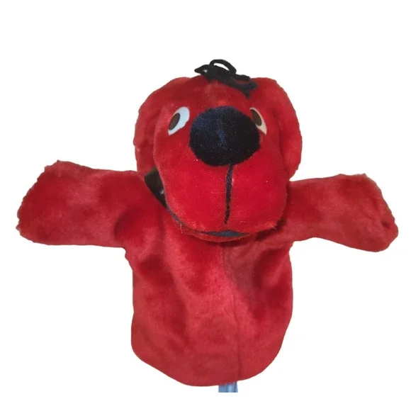 Vintage Scholastic Clifford Plush Hand Puppet Red Dog Merry Makers 1995‎ 9