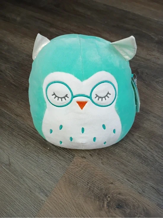Squishmallows Mint Green and White Owl Plush