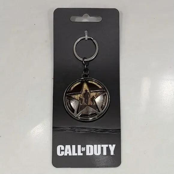 Bioworld Call of Duty WWII 2017 Metal Keychain/Ring World War II Video Game