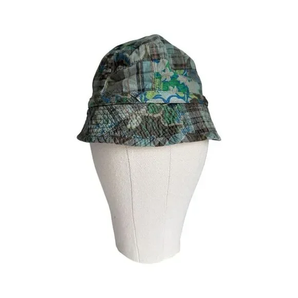 Baby Toddler Boys The Childrens Place Plaid Bucket Cotton Beach Hat - Sz 18-24 m