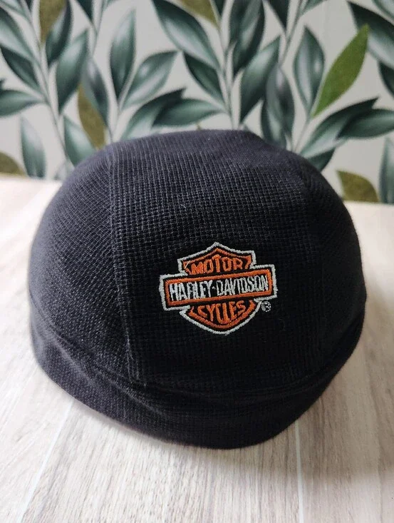Harley Davidson Infant 12M Waffle Knit Durag Skull Cap