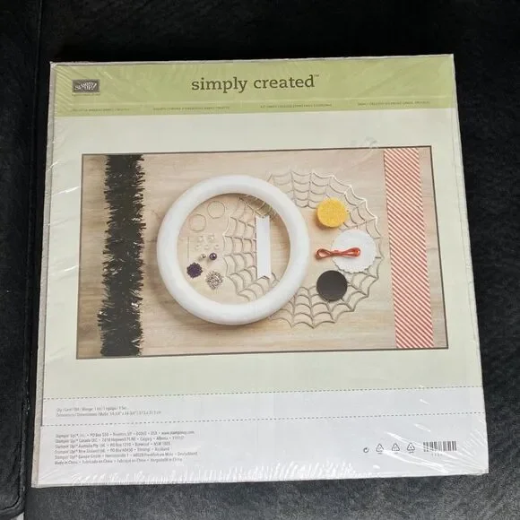 Stampin Up Frightful Wreath Simply Created Halloween Kit Brand New Sealed