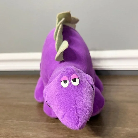 Vintage 1987 Applause Purple Stegosaurus Dinosaur‎ Plush Sleepy Eyes 12
