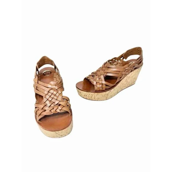 Shoe Size 9.5 Tory Burch Tan Leather Sandals