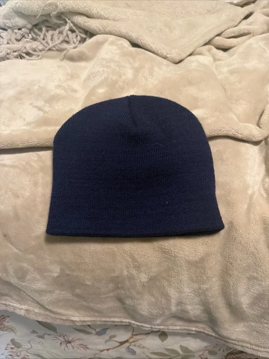Classic Navy Knit Beanie - kids